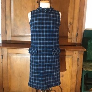 Sara Campbell Sleeveless Navy Fringe Dress